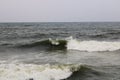 This is the picture of waves near the seashore