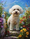 picture of a white Bichon Frise dog