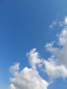 Picture  white cirrus cloud in the sky Royalty Free Stock Photo