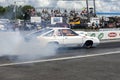 Dodge drag car smoke show Royalty Free Stock Photo