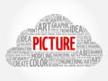 PICTURE word cloud Royalty Free Stock Photo