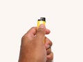 Picture of yellow lighter isolated Royalty Free Stock Photo