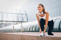 Picture of young attractive happy fitness woman Royalty Free Stock Photo