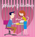 Office lovers on valentines day