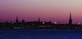 The pictureasque night skyline of Tallin Royalty Free Stock Photo