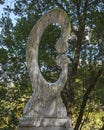 `Eterno Retorno` by sculptor Marius Morau on Volta do Duche in Sintra, Portugal. Royalty Free Stock Photo