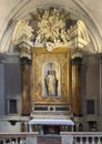 Altar to Pope Gregory VII inside the Pitigliano Cathedral in Pitigliano, Italy.