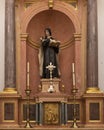 Altarpiece with superb statue of Saint Teresa of Avila presiding over the Chapel of Saint Teresa in the Cathedral of Cordoba.