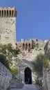 Approach to the Fortress of the Lion in Castiglione del Lago, Italy.