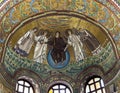 Apse mosaic in the Church of San Vitale in Ravenna, Italy. Royalty Free Stock Photo