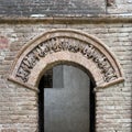 Artistic Passageway arch in the Fortress of Vignola near Modena, Italy