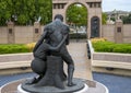 `The Dream of Freedom` by David Newton inside the Freedman`s Cemetery Memorial in Dallas, Texas