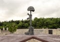 Battlefield Cross Statue at the Veteran`s Memorial Park, Ennis, Texas Royalty Free Stock Photo