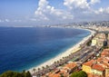 View of Nice and the Bay of Angels, France