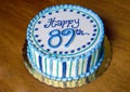 Beautiful birthday cake to help a father enjoy celebrating his 89th birthday.
