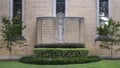 `Mother of the World` statue on the south side of Christ the King Catholic Church in Dallas, Texas.