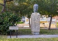 Bust of the great jazz musician Sidney Bechet in Juan Les Pins, France