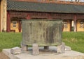 Bronze Cauldron in the Forbidden city behind the Palace of Supreme Harmony, Imperial City inside the Citadel, Hue, Vietnam