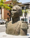 Bronze memorial bust of Lieutenant JosÃ© Antonio Mijares in Plaza Mijares in San Jose del Cabo.