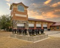 `United We Stand` by Eric McGehearty at Fort Fire Station Number 8 in Texas.