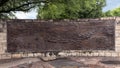 The Shawnee Trail, a bronze relief mural by Anita Pauwels, part of a public art installation titled `Cattle Drive` in Central Park