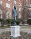 Bronze sculpture of Carl Albert by artist in residence Paul Moore on the campus of the University of Oklahoma in Norman.