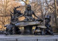 `Alice in Wonderland` by Jose de Creeft in Central Park, New York City Royalty Free Stock Photo