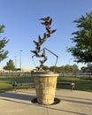 \'Freedom Rises\' by sculptor Matt Glenn at the Veteran\'s Memorial Park in Grand Prairie, Texas.