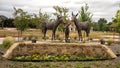 `Burro Trio` by Jan DeDecker in the City of Southlake, Texas.