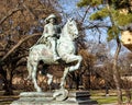 `Equestrian Portrait of Diego Velasquez` by Constance Whitney Warren on the campus of the University of North Texas in Denton.