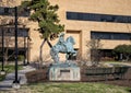 `Equestrian Portrait of Diego Velasquez` by Constance Whitney Warren on the campus of the University of North Texas in Denton.