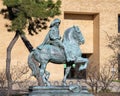 `Equestrian Portrait of Diego Velasquez` by Constance Whitney Warren on the campus of the University of North Texas in Denton.