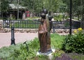 Bronze sculpture titled `Four Generations` by sculptress Felicia Nawa in Beaver Creek, Colorado.