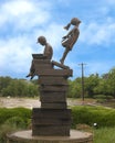 `Taking Flight` by Seth Vandable installed in a traffic roundabout in Southlake, Texas.