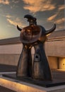 `Woman Addressing the Public: Project for a Monument, 1981` by Joan Miro outside the Kimbell Art Museum in Fort Worth, Texas.