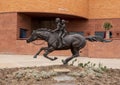 `Courageous Young Cowgirls` by artist Sherry Wolfenbarger Cagan in 2020 in Fort Worth, Texas.