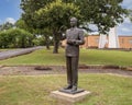 Bronze statue of J. Frank Norris, the fighting fundamentalist, by famous sculptor Pompeo Coppini.