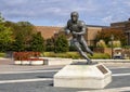 Bronze statue of Doak Walker on Doak Walker Plaza, Southern Methodist University, Dallas, Texas