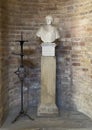 Bust of Saint Stephen in the Martyrium Church of the Basilica of Saint Stephen in Bologna, Italy.