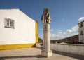 Camoes monument by Raul Lino, placed in 1932 at the entrance to Obidos, Portugal.