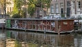 The Catboat on Singel Canal, Amsterdam, The Netherlands