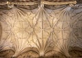 Ceiling in the Hypostyle Prayer Hall of the Mosque-Cathedral of Cordoba in Spain. Royalty Free Stock Photo