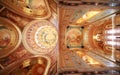 Pictured ceiling near balcony inside Cathedral Royalty Free Stock Photo