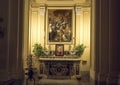 Chapel on the left side of the Chiesa Di San Paolo, historic center of Sorrento, Italy