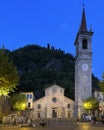 The Church of Saint George on the central square of Varenna on Lake Como.