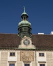 Clocktower and sundail, on the Renaissance palace the Amalienburg, Hofburg Palace, Vienna
