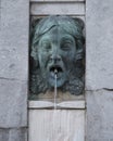 Closeup view, Fonta da Juventude Menina Nua by sculptor Henrique Moreira in Porto, Portugal.