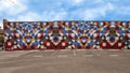 Wall Quilt mural by Ester Huyn in Deep Ellum, Texas.