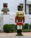 Nutcracker Solidier standing guard protecting a house in Dallas, Texas