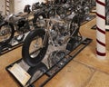 Twin Musket by Hazan Motorworks on display in the Haas Moto Museum and Sculpture Gallery in Dallas. Royalty Free Stock Photo